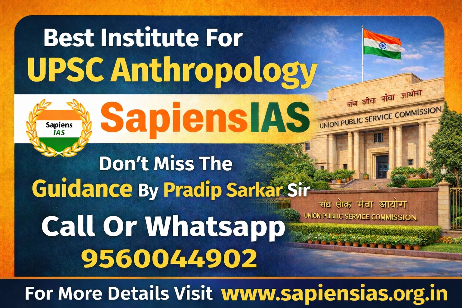 Best Institute For UPSc Anthropology - Sapiens IAS 